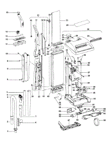 02 - Mainbody, Handle, Outerbag parts for Hoover Vacuum U4551910 from AppliancePartsPros.com