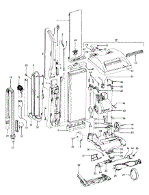 02 - Mainbody, Handle, Outerbag parts for Hoover Vacuum U4569910 from AppliancePartsPros.com