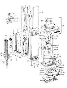 02 - Mainbody, Handle, Outerbag parts for Hoover Vacuum U4641920 from AppliancePartsPros.com