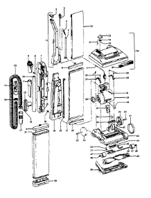 02 - Mainbody, Handle, Outerbag parts for Hoover Vacuum U4671920 from AppliancePartsPros.com