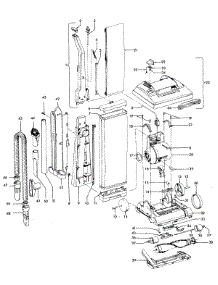 02 - Mainbody, Handle, Outerbag parts for Hoover Vacuum U4681910 from AppliancePartsPros.com