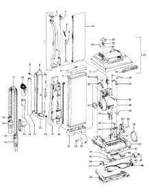 02 - Mainbody, Handle, Outerbag parts for Hoover Vacuum U4689910 from AppliancePartsPros.com