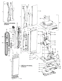 02 - Mainbody, Handle, Outerbag parts for Hoover Vacuum U4715930 from AppliancePartsPros.com