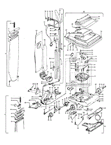 03 - Handle, Mainbody, Outerbag, Hood parts for Hoover Vacuum U4721900 from AppliancePartsPros.com