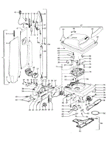 03 - Handle, Mainbody, Outerbag, Hood parts for Hoover Vacuum U4727900 from AppliancePartsPros.com