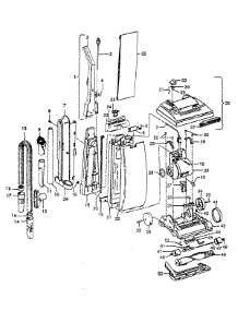 02 - Mainbody, Handle, Outerbag parts for Hoover Vacuum U5051930 from AppliancePartsPros.com