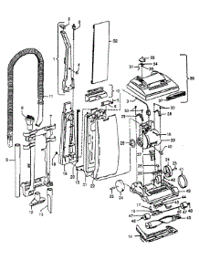 03 - Motor, Handle, Mainbody, Hood parts for Hoover Vacuum U5064940 from AppliancePartsPros.com
