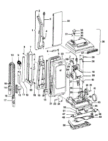 02 - Mainbody, Handle, Outerbag parts for Hoover Vacuum U5097930 from AppliancePartsPros.com