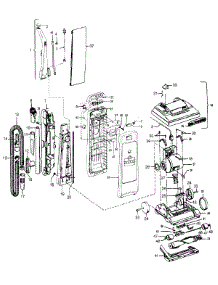 02 - Mainbody, Handle, Outerbag parts for Hoover Vacuum U5103930 from AppliancePartsPros.com