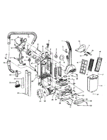 02 - Main Body Assembly parts for Hoover Vacuum U5156900 from AppliancePartsPros.com