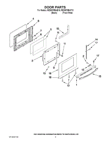 04 - Door Parts parts for Maytag Range MES5875BAF19 from AppliancePartsPros.com