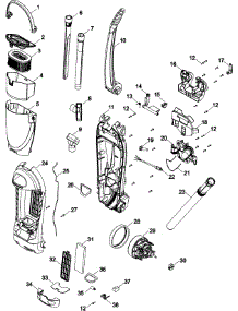 02 - Upper Housing parts for Hoover Vacuum U5172900 from AppliancePartsPros.com