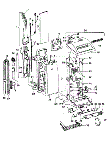 02 - Mainbody, Handle, Outerbag parts for Hoover Vacuum U5209930 from AppliancePartsPros.com