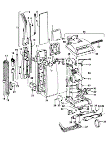 02 - Mainbody, Handle, Outerbag parts for Hoover Vacuum U5221930 from AppliancePartsPros.com