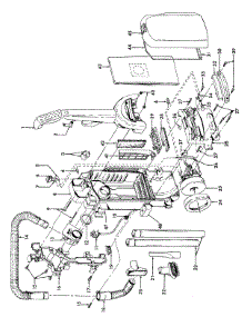 02 - Motor, Handle, Hose, Outerbag parts for Hoover Vacuum U5402900 from AppliancePartsPros.com