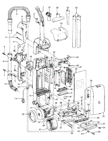 02 - Motor Assembly, Baghousing parts for Hoover Vacuum U5465011 from AppliancePartsPros.com