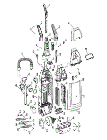 02 - Motor, Cleaningtools, Handle, Outerbag parts for Hoover Vacuum U6445900 from AppliancePartsPros.com