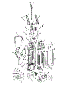 02 - Motor Assembly, Baghousing parts for Hoover Vacuum U6445906 from AppliancePartsPros.com