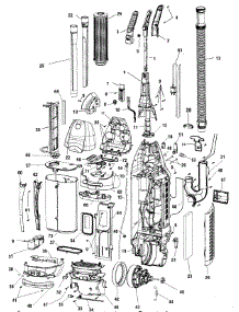 02 - Motor, Handle, Outerbag, Hose parts for Hoover Vacuum U6634900 from AppliancePartsPros.com
