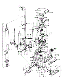 04 - Motor, Handle, Mainbody, Outerbag, Hood parts for Hoover Vacuum U7021--- from AppliancePartsPros.com