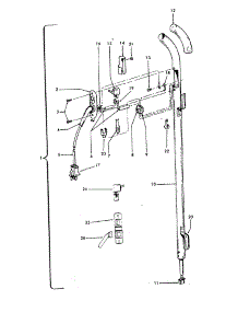 03 - Handle parts for Hoover Vacuum U7037--- from AppliancePartsPros.com