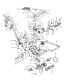 03 - Handle, Mainbody, Hood parts for Hoover Vacuum U7069040 from AppliancePartsPros.com