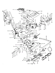 03 - Handle, Mainbody, Hood parts for Hoover Vacuum U7071--- from AppliancePartsPros.com