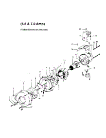04 - Motor Assembly parts for Hoover Vacuum U7071040 from AppliancePartsPros.com