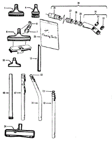 02 - Cleaningtools parts for Hoover Vacuum U7073--- from AppliancePartsPros.com