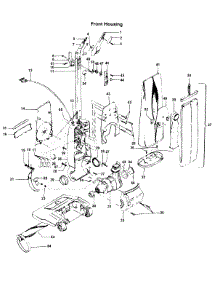 03 - Handle, Mainbody, Outerbag parts for Hoover Vacuum U7097--- from AppliancePartsPros.com