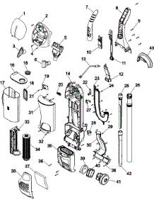 02 - Upper Assembly parts for Hoover Vacuum U8171900 from AppliancePartsPros.com