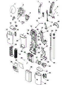 02 - Upper Assembly parts for Hoover Vacuum U8183950 from AppliancePartsPros.com