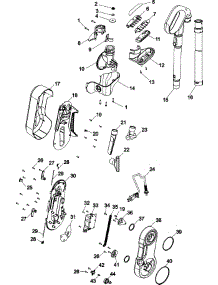 02 - Handle, Hose And Upper Pivot Asy parts for Hoover Vacuum U9125950 from AppliancePartsPros.com