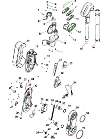 02 - Handle, Hose And Upper Pivot Asy parts for Hoover Vacuum U9145900 from AppliancePartsPros.com