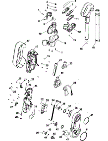 02 - Handle, Hose And Upper Pivot Asy parts for Hoover Vacuum U9145901 from AppliancePartsPros.com