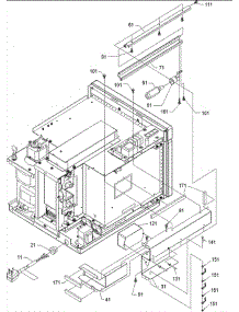 05 - Light / Power Cord parts for Amana Microwave UC1000VP / P1304455M from AppliancePartsPros.com
