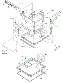 02 - Controls / Basepan parts for Amana Microwave UC1400D / P1312712M from AppliancePartsPros.com