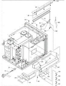 05 - Light parts for Amana Microwave UC1400VP / P1304457M from AppliancePartsPros.com