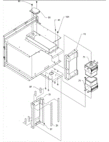 06 - Magnetron / Stirrer Motor parts for Amana Microwave UC1800D / P1312716M from AppliancePartsPros.com