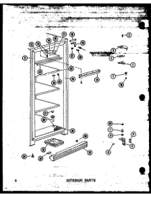 02 - Interior Parts parts for Amana Freezer UC22 / P6034574W from AppliancePartsPros.com