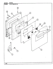 02 - Door parts for Crosley Range UCGA2D2NW-AD from AppliancePartsPros.com