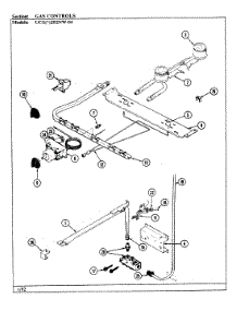 03 - Gas Controls parts for Crosley Range UCGA2D2NW-AD from AppliancePartsPros.com