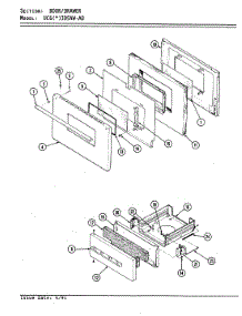 03 - Door / Drawer (Ucgx3d5nw-Ad) parts for Crosley Range UCGA3D5NW-AD from AppliancePartsPros.com