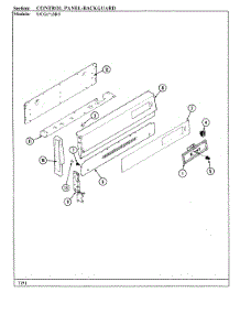02 - Control Panel parts for Crosley Range UCGA3D5NX-B0 from AppliancePartsPros.com