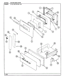 04 - Door / Drawer parts for Crosley Range UCGA6C5GNW-AD from AppliancePartsPros.com
