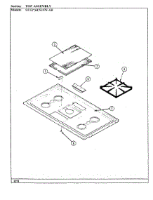 06 - Top Assembly parts for Crosley Range UCGA6C5GNW-AD from AppliancePartsPros.com