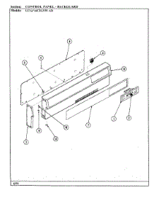 02 - Control Panel parts for Crosley Range UCGW6C5GNW-AD from AppliancePartsPros.com