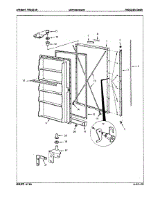 02 - Freezer Door parts for Maytag Freezer UCP180BCLWH from AppliancePartsPros.com
