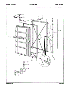 02 - Freezer Door parts for Maytag Freezer UCP210BCLWH / 8V012 from AppliancePartsPros.com