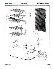 03 - Unit Compartment & System parts for Maytag Freezer UCP210BCLWH from AppliancePartsPros.com